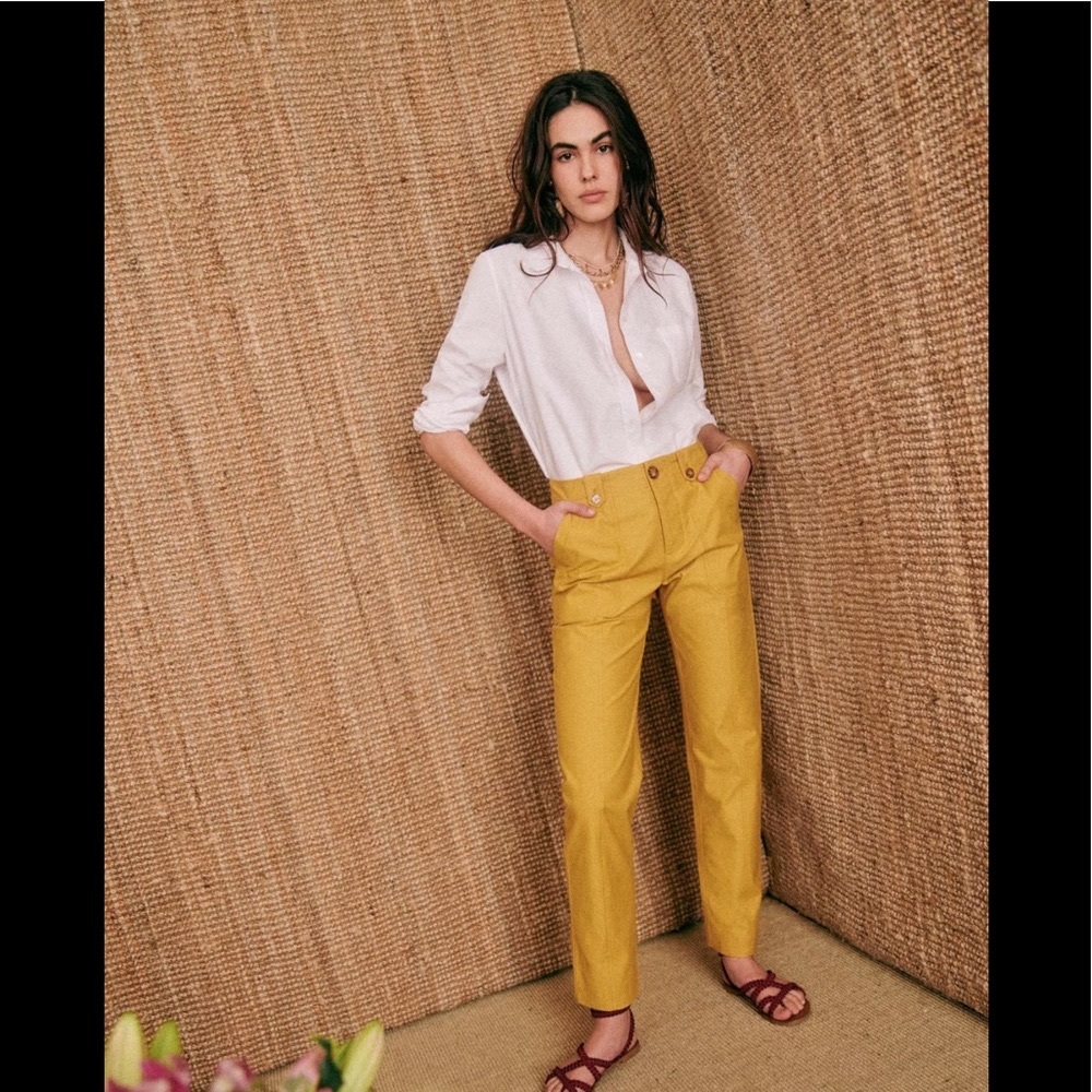 SEZANE Florida Trousers. NWT!  Size 4 US  Perfect color for Spring!
